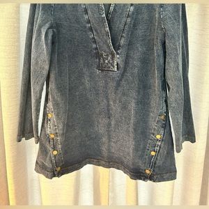 Soft Surroundings Denim Tunic Top